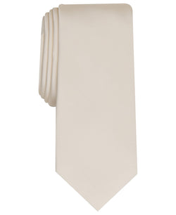 Alfani Solid Texture Slim Tie Cream thumbnail 1