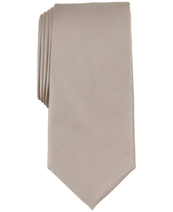 Alfani Solid Texture Slim Tie Created for Macy - Camel thumbnail 1