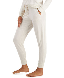 Alfani Super Soft Jogger Pajama Pants Oatmeal Hthr thumbnail 1