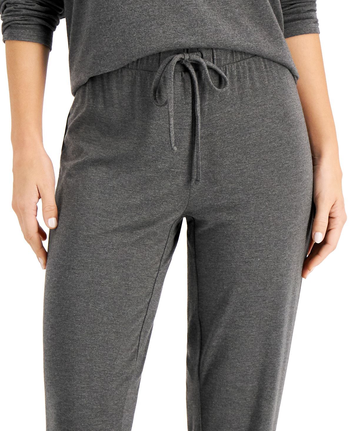 Alfani Super Soft Modal Basic Jogger Hy Charcoal