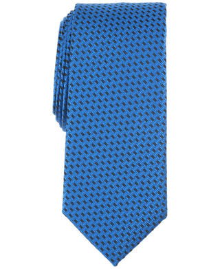 Alfani Sylvan Textured Solid Tie Cobalt