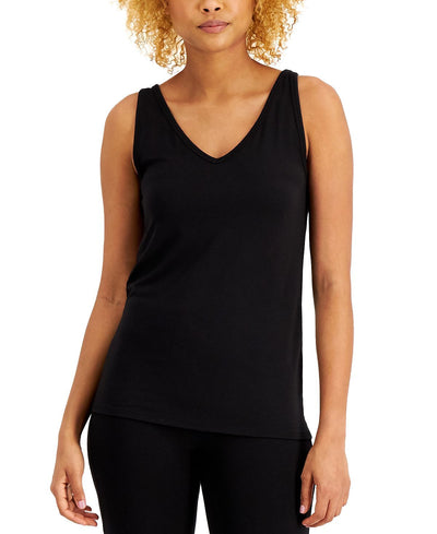 Alfani Ultra Soft Modal Tank Top Classic Black