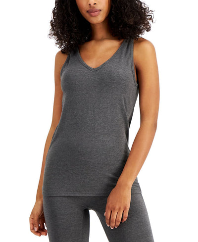 Alfani Ultra Soft Modal Tank Top Heather Charcoal