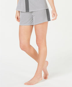 Alfani Ultra Soft Positive/Negative Side Stripe Printed Short in Diamond Geometric White thumbnail 4