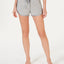 Alfani Ultra Soft Satin-trim Pajama Shorts Heather Grey