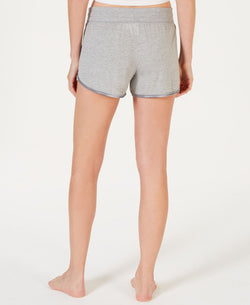 Alfani Ultra Soft Satin-trim Pajama Shorts Heather Grey thumbnail 2