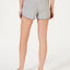 Alfani Ultra Soft Satin-trim Pajama Shorts Heather Grey