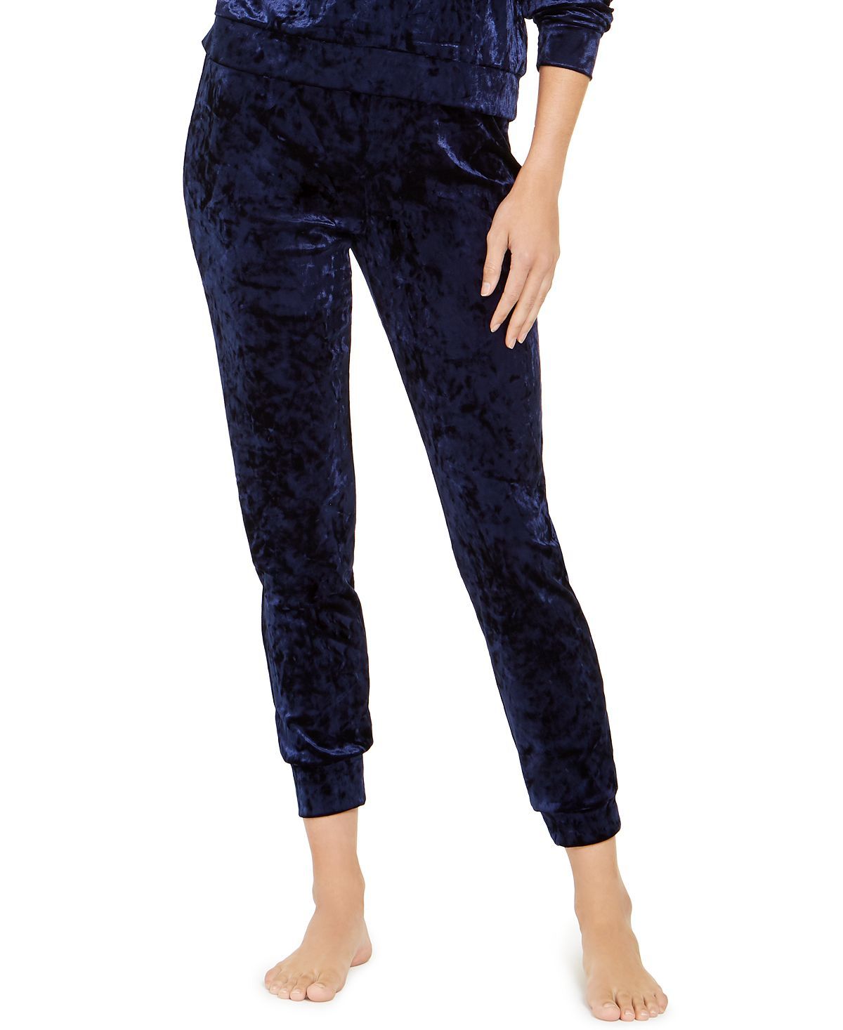 Alfani Velvet Sleep Jogger Pants Midnight Velvet