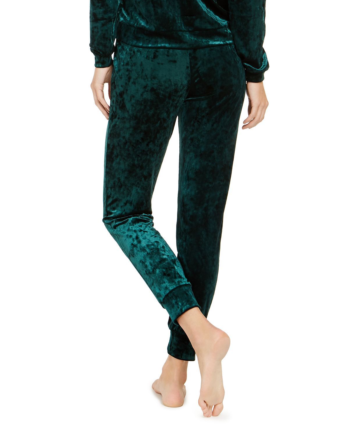 Alfani Velvet Sleep Jogger Pants Pine Velvet