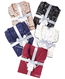 Alfani Wo Ultra-soft Printed Pajama Set Garnet Stone thumbnail 2