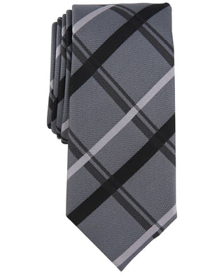 Alfani Zuma Plaid Tie