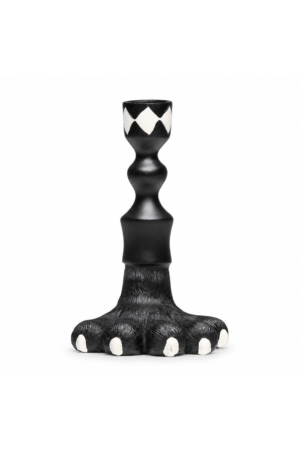 Alice’s Adventures Black Monster Paw Taper Candle Holder