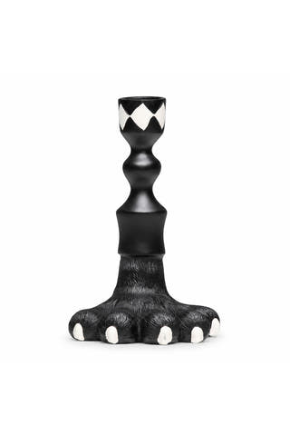 Alice’s Adventures Black Monster Paw Taper Candle Holder