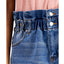 Almost Famous Ynq Denim Cuffed Ripped Shorts Medium Wash
