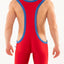 American Jock Red Ivan Tri-Color Singlet