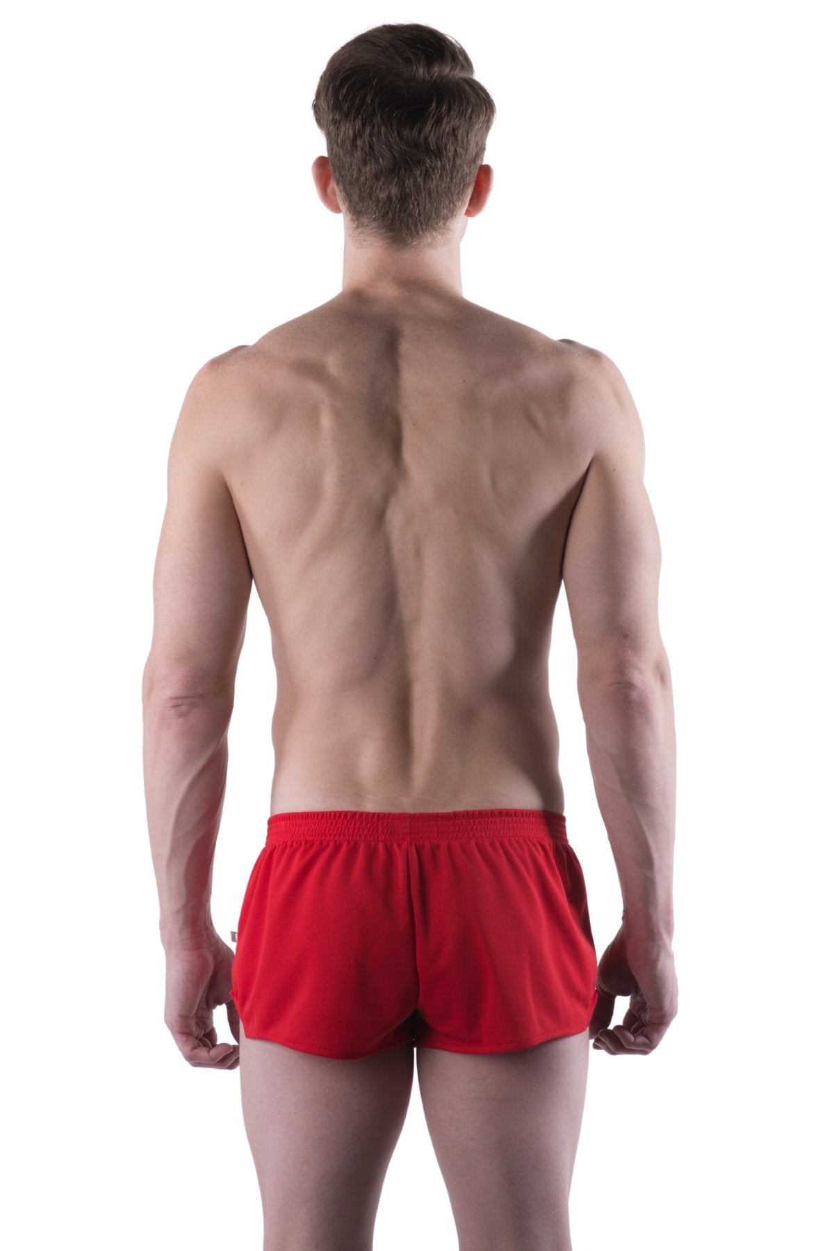 American Jock Red Ultra Running Short