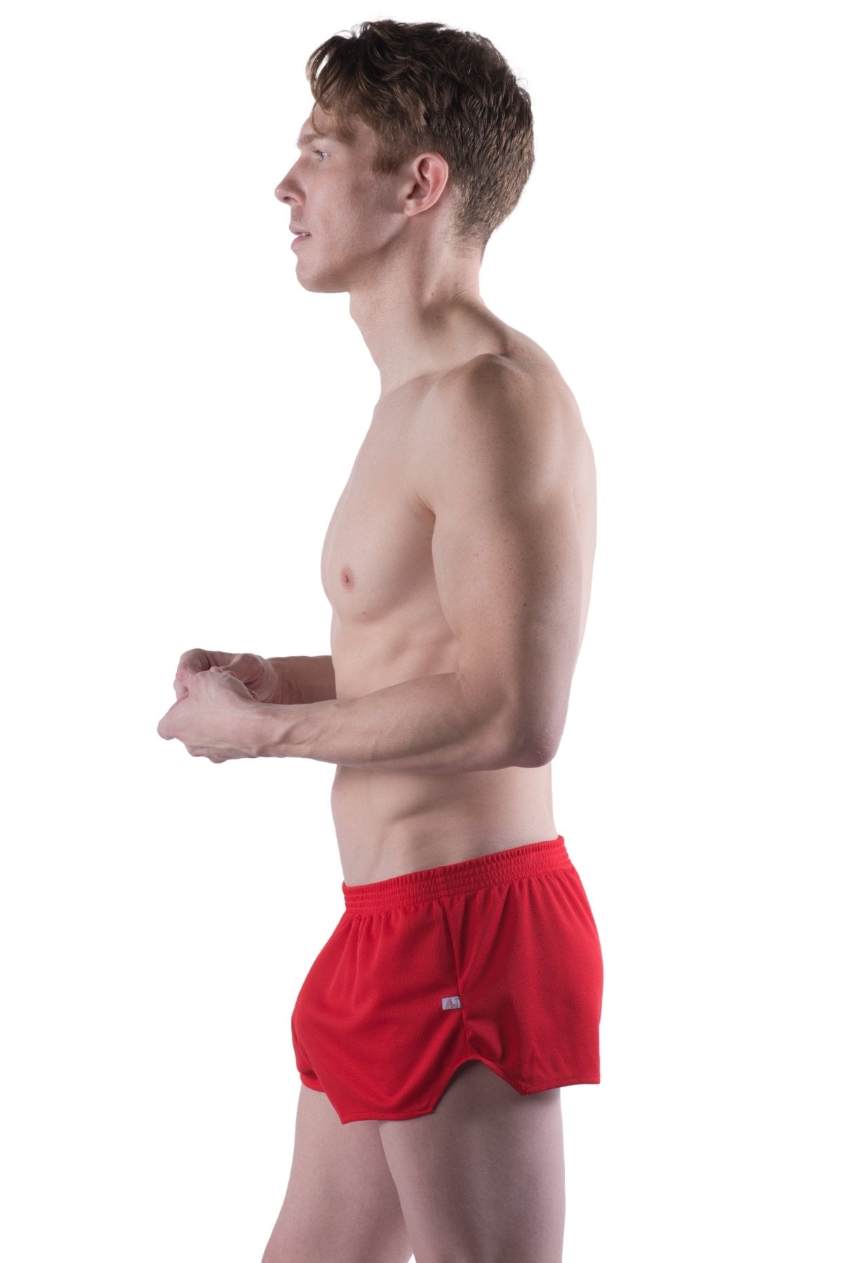American Jock Red Ultra Running Short