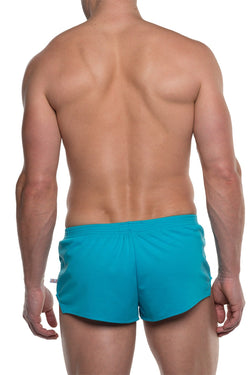 American Jock Turquoise Elite Sport Jogging Short thumbnail 4