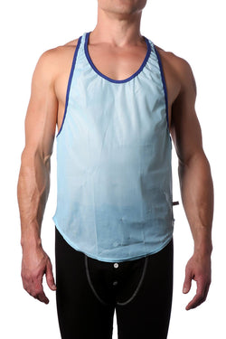 American Jock Turquoise Elite Sport Track Tank Top thumbnail 1