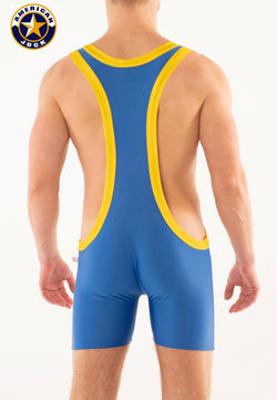 American Jock royal Ivan Tri-Color Singlet thumbnail 3