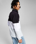 And Now This Colorblocked Rugby Shirt Blk Gry Wh