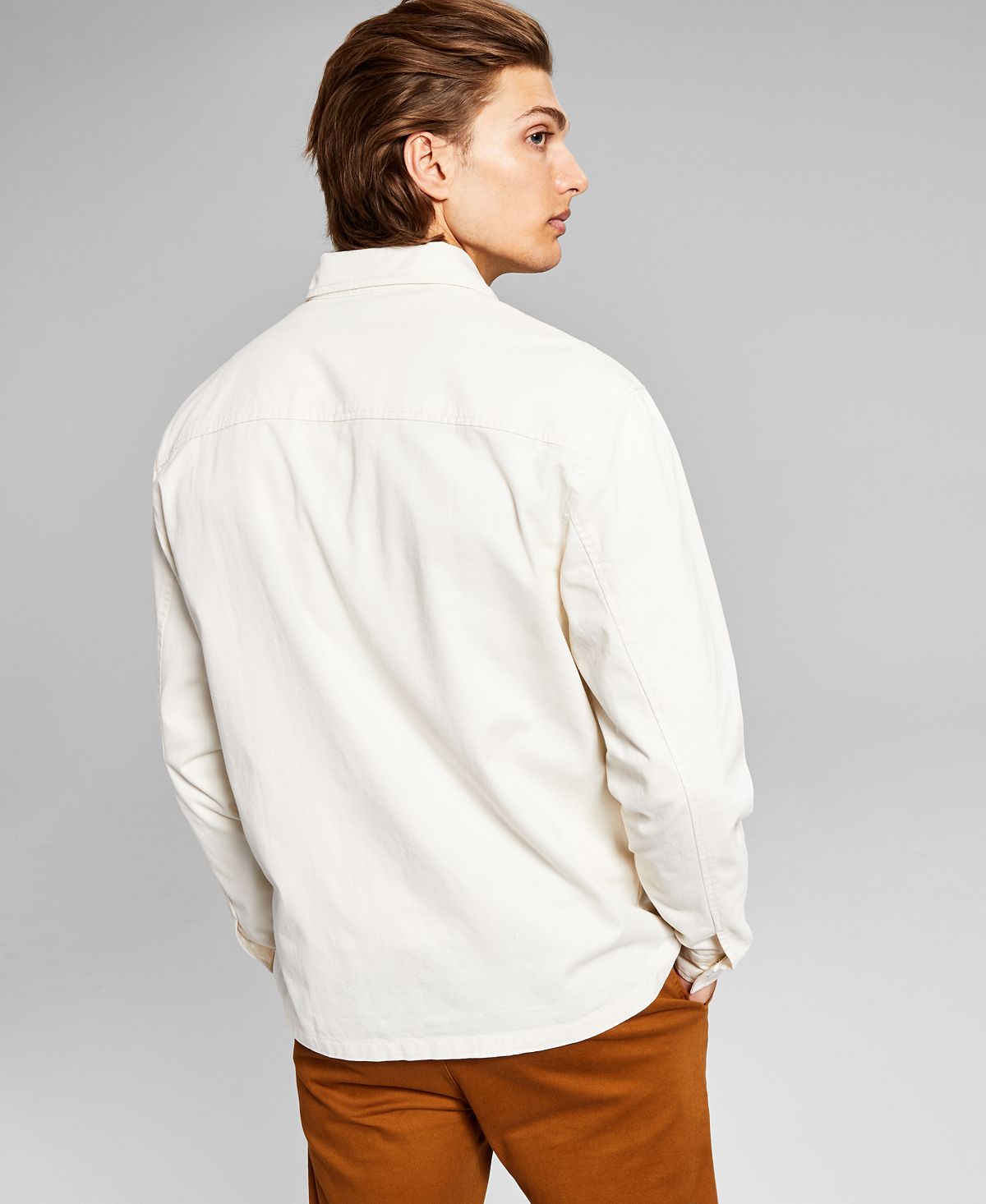 And Now This Cotton Twill Four-pocket Shirt Off White