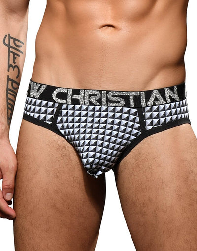Andrew Christian Black Stud Brief W/ Almost Naked