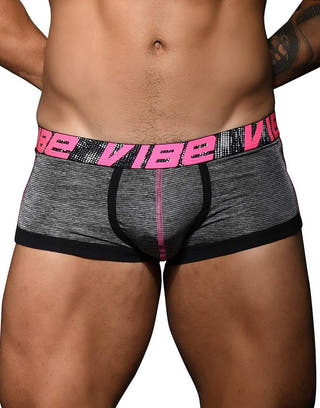Andrew Christian Black Vibe Sports Mesh Boxer