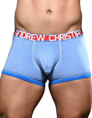 Andrew Christian Blue Almost Naked Cotton Boxer