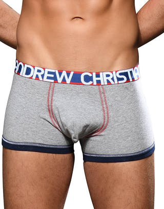 Andrew Christian Grey Almost Naked Cotton Boxer