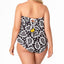 Anne Cole Plus Riviera Paisley Blouson Strapless One-piece Swimsuit Riviera Paisley