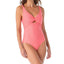 Anne Cole Textured Twist-front One-piece Swimsuit Melon