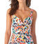 Anne Cole Twist-front Bra-sized Underwire Tankini Top Sunset Floral