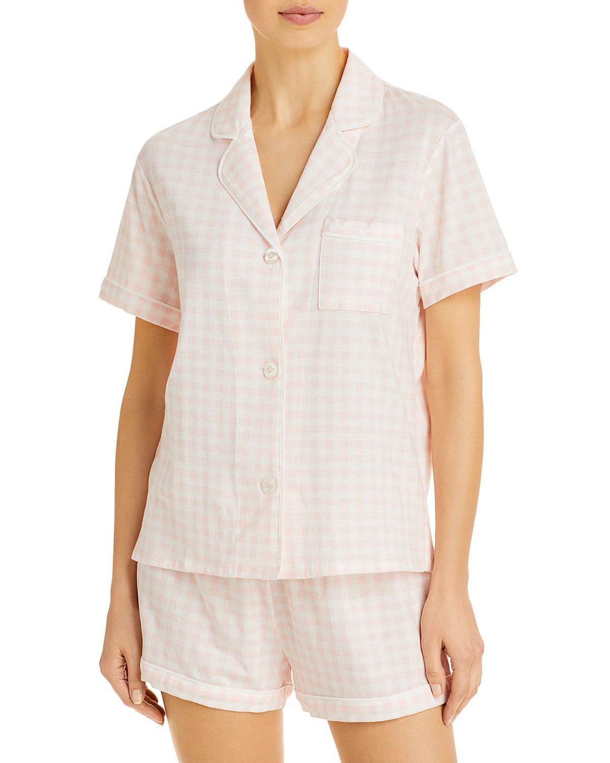 Aqua Printed Pajama Set Pink