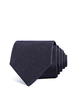 Armani Micro Dot Silk Wide Tie Solid Blue thumbnail 1
