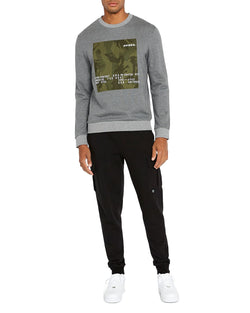 Avirex Camo Graphic Logo Sweatshirt Heather Grey thumbnail 2