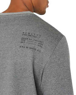 Avirex Camo Graphic Logo Sweatshirt Heather Grey thumbnail 3