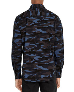 Avirex Camo Slim Fit Shirt Navy Camo thumbnail 2
