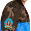 Avirex Color-block Slim Fit Bomber Jacket Camo/Royal