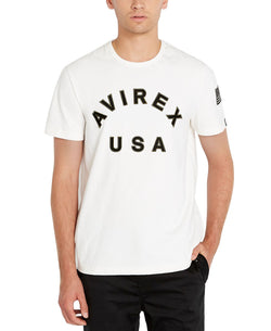 Avirex Logo Graphic T-shirt White thumbnail 1