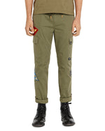 Avirex Patch Drawstring Slim Fit Pants Military Olive