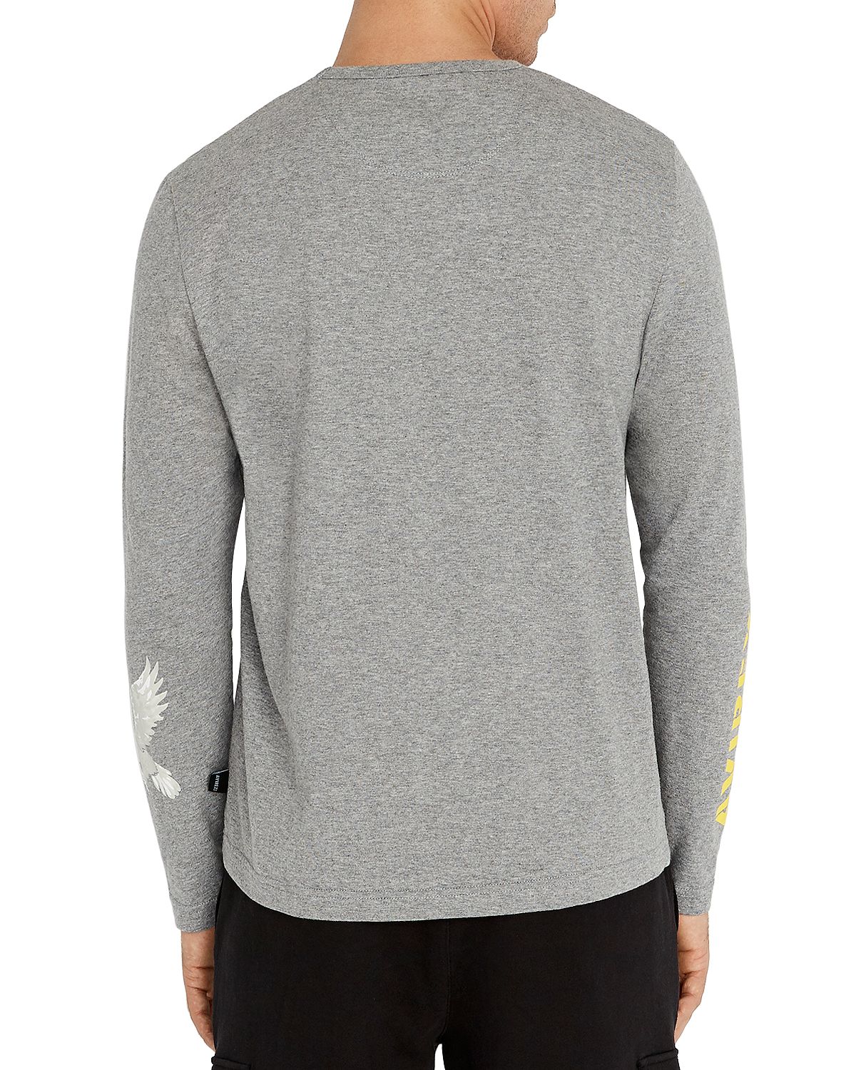 Avirex Patch Logo Long-sleeve Tee Gray Heather