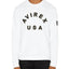 Avirex Patchwork Embroidered-logo Sweatshirt White