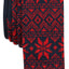 BAR III Red/Navy Fair Isle Anderson Knit Skinny Tie