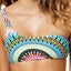 BAR III Sunburst One Shoulder Bikini Top in Multicolor