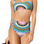 BAR III Sunburst One Shoulder Bikini Top in Multicolor