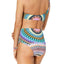 BAR III Sunburst One Shoulder Bikini Top in Multicolor