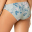 BECCA by Rebecca Virtue Serene Metallic Shirred Side Bikini Bottom in Mojito