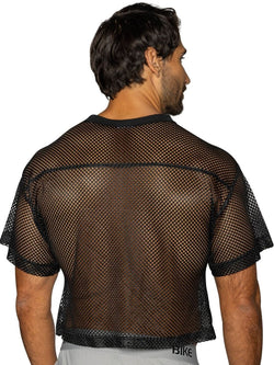 BIKE Athletic Men's activewear BAM134 Short Sleeve Practice Jersey in Bold Color Black thumbnail 3