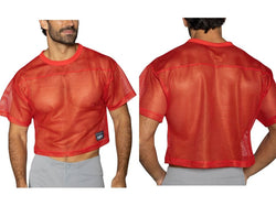BIKE Athletic Men's activewear BAM134 Short Sleeve Practice Jersey in Color Bright Red thumbnail 1